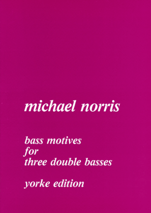 Book cover for Bass Motives for 3 Double Basses