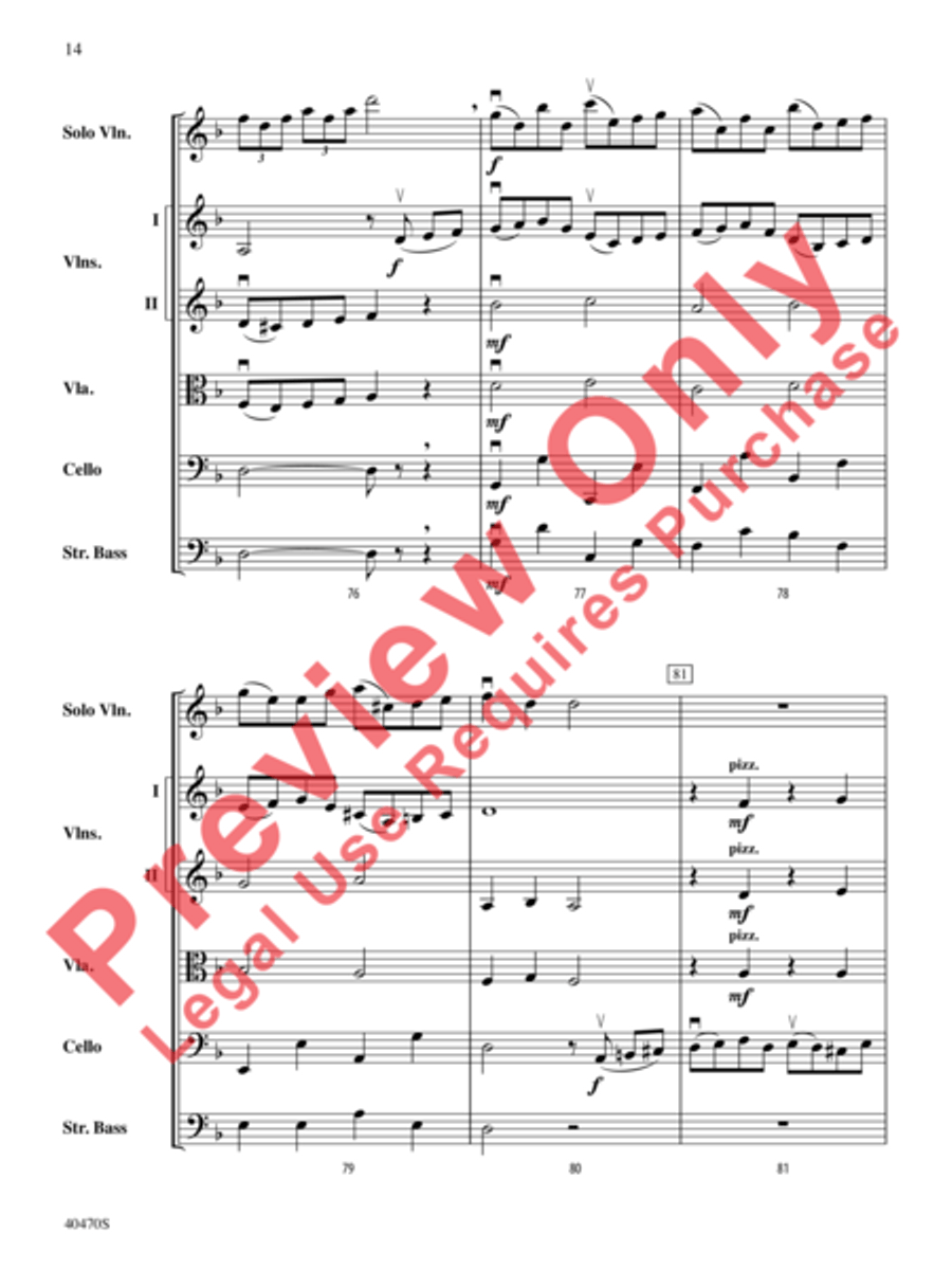 Hungarian Variations String Orchestra scores gallery preview page 15