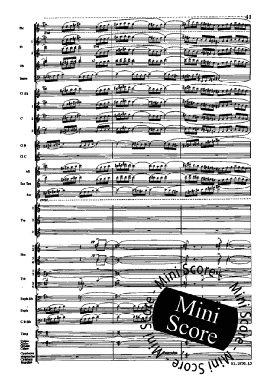Poeme du Feu Concert Band scores gallery preview page 47