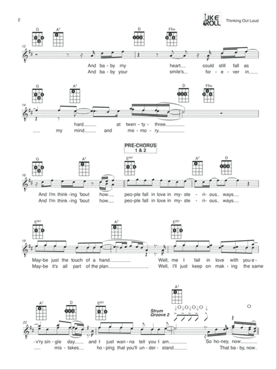 Thinking Out Loud Thinking Out Loud Voice scores gallery preview page 2