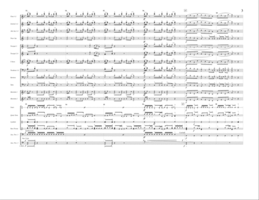 Sing - Full Score Marching Band scores gallery preview page 3