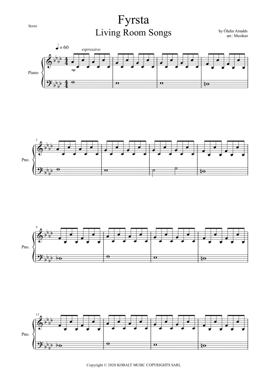 Frysta Piano Quartet scores gallery preview page 1