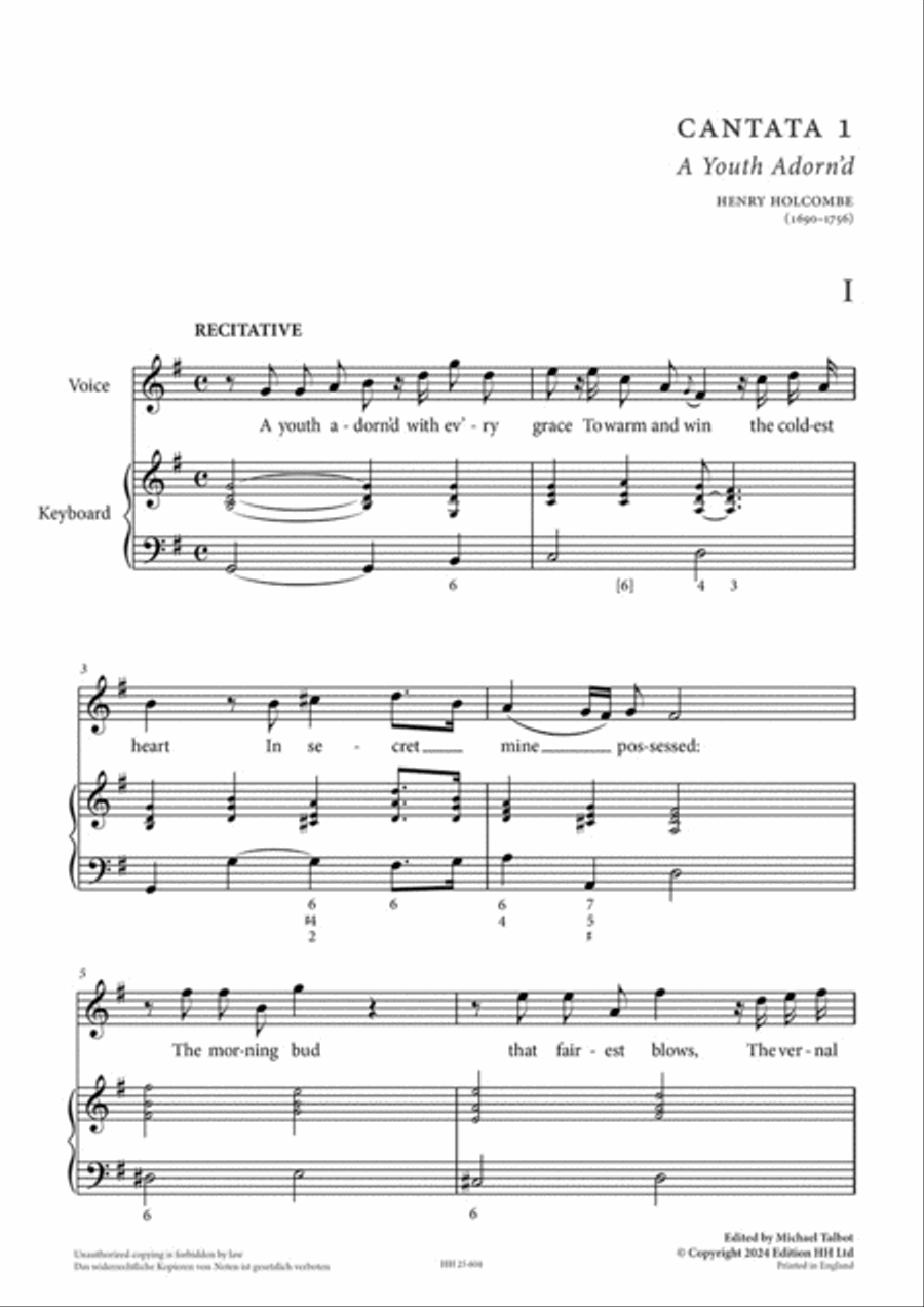 The four cantatas Voice Solo scores gallery preview page 2