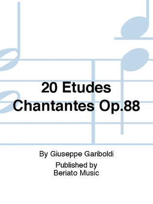 Book cover for 20 Etudes Chantantes Op.88
