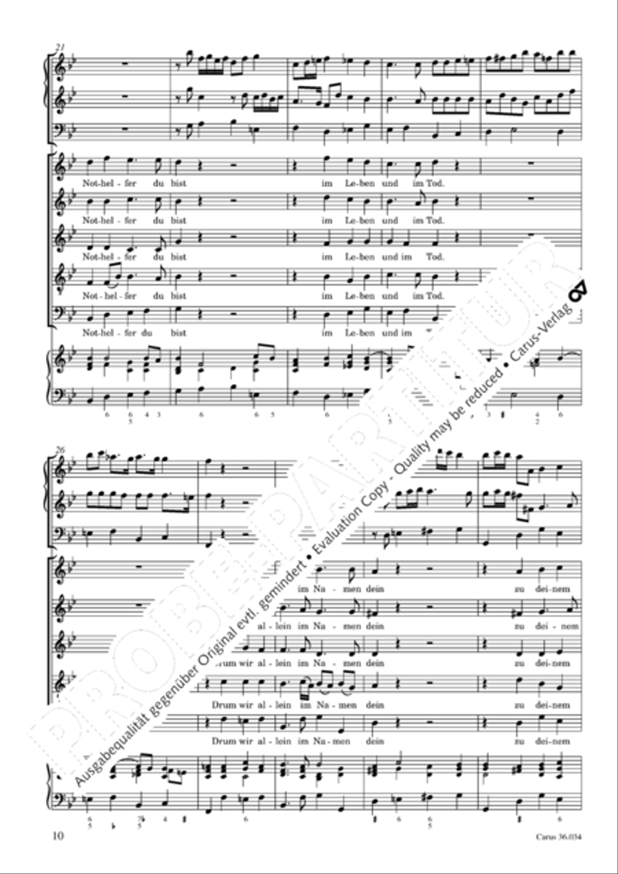 Thou Prince of peace, to thee we how (Du Friedefurst, Herr Jesu Christ) SSATB scores gallery preview page 11