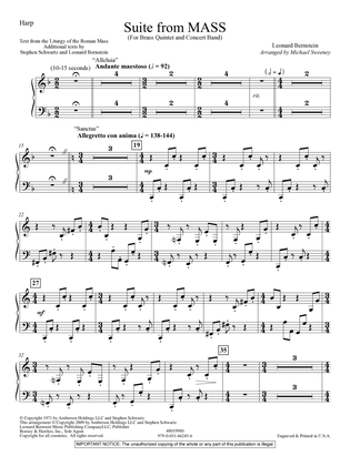 Suite from Mass (arr. Michael Sweeney) - Harp