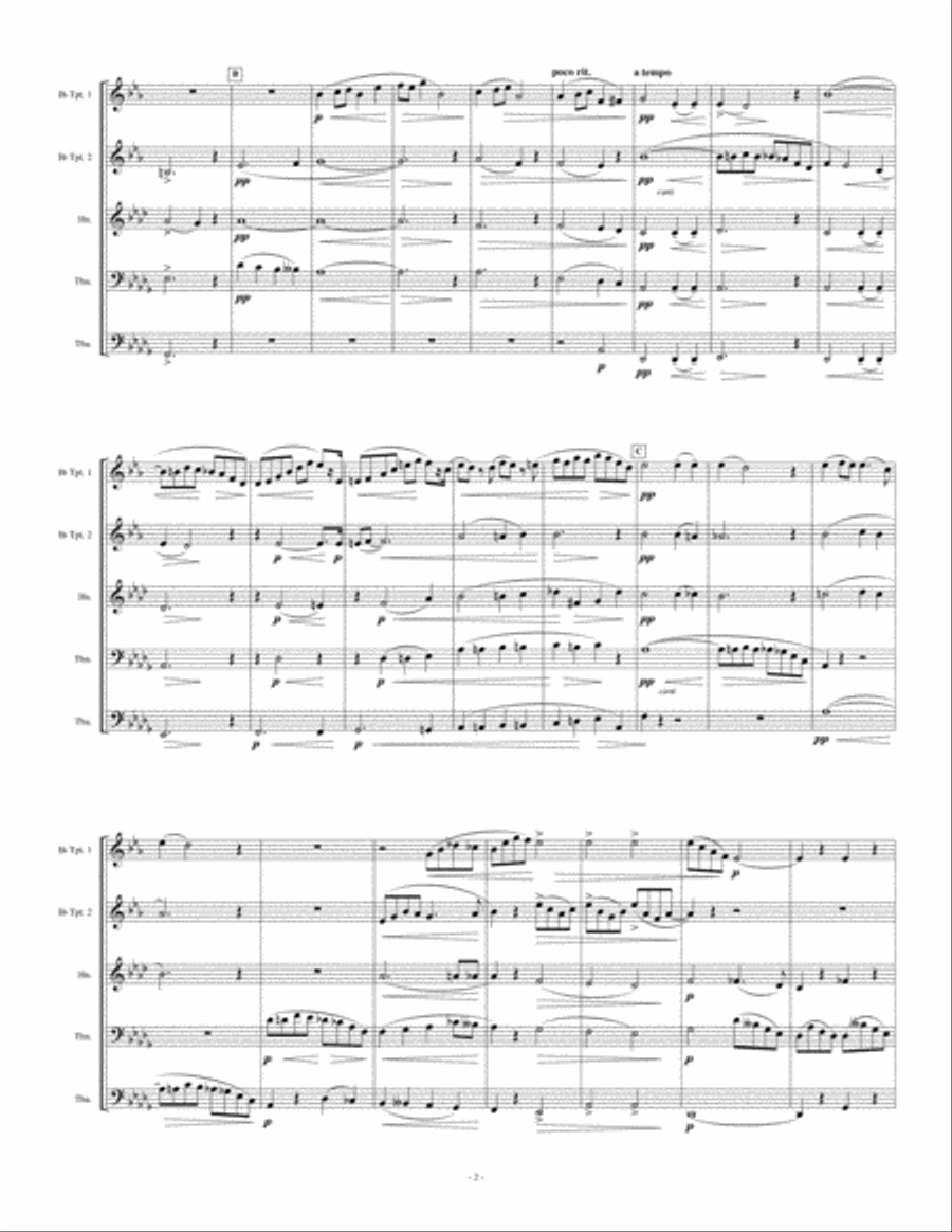 Quintet No. 1 Brass Quintet scores gallery preview page 2
