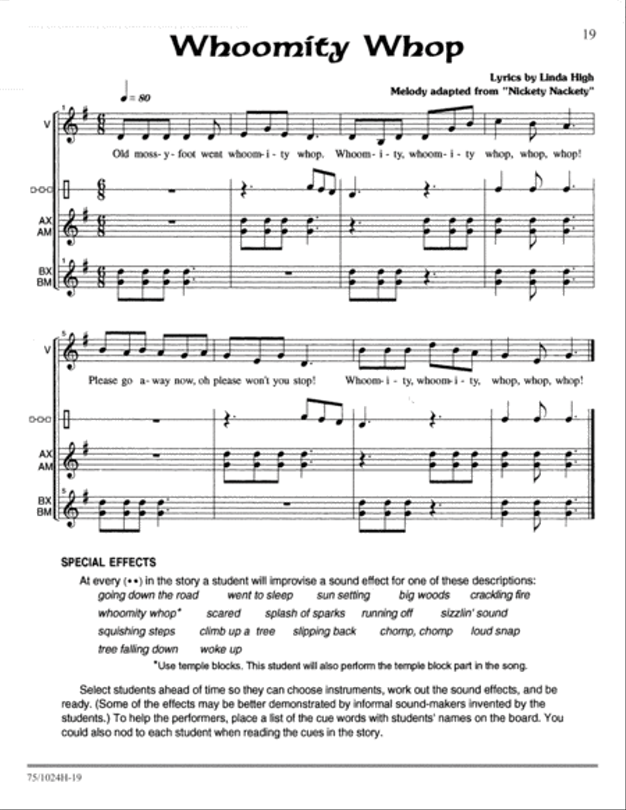 The Orff Anthology The Orff Anthology Classroom Materials scores gallery preview page 6