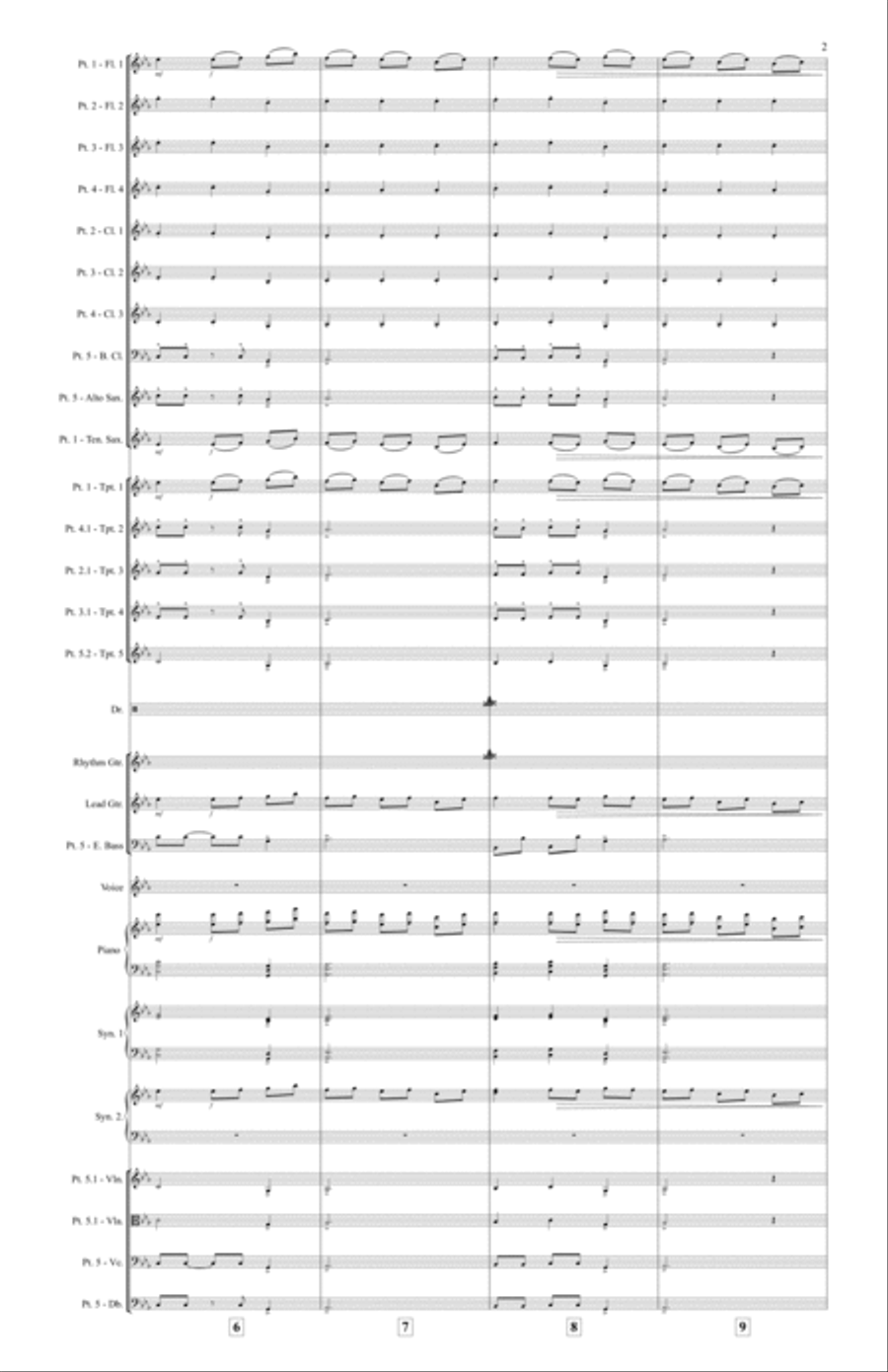 Electric Feel Large Ensemble scores gallery preview page 2