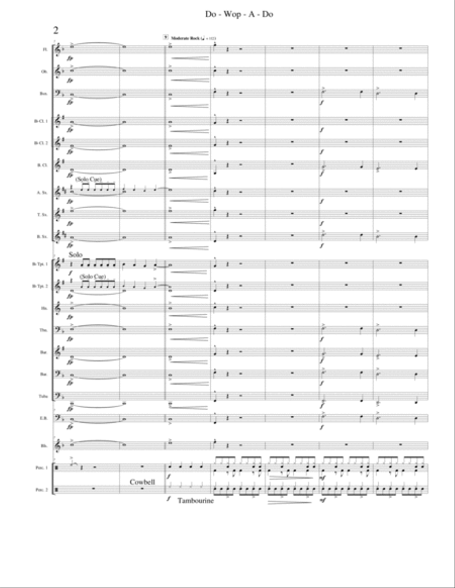 Do-Wop-A-Do Do-Wop-A-Do Concert Band scores gallery preview page 3
