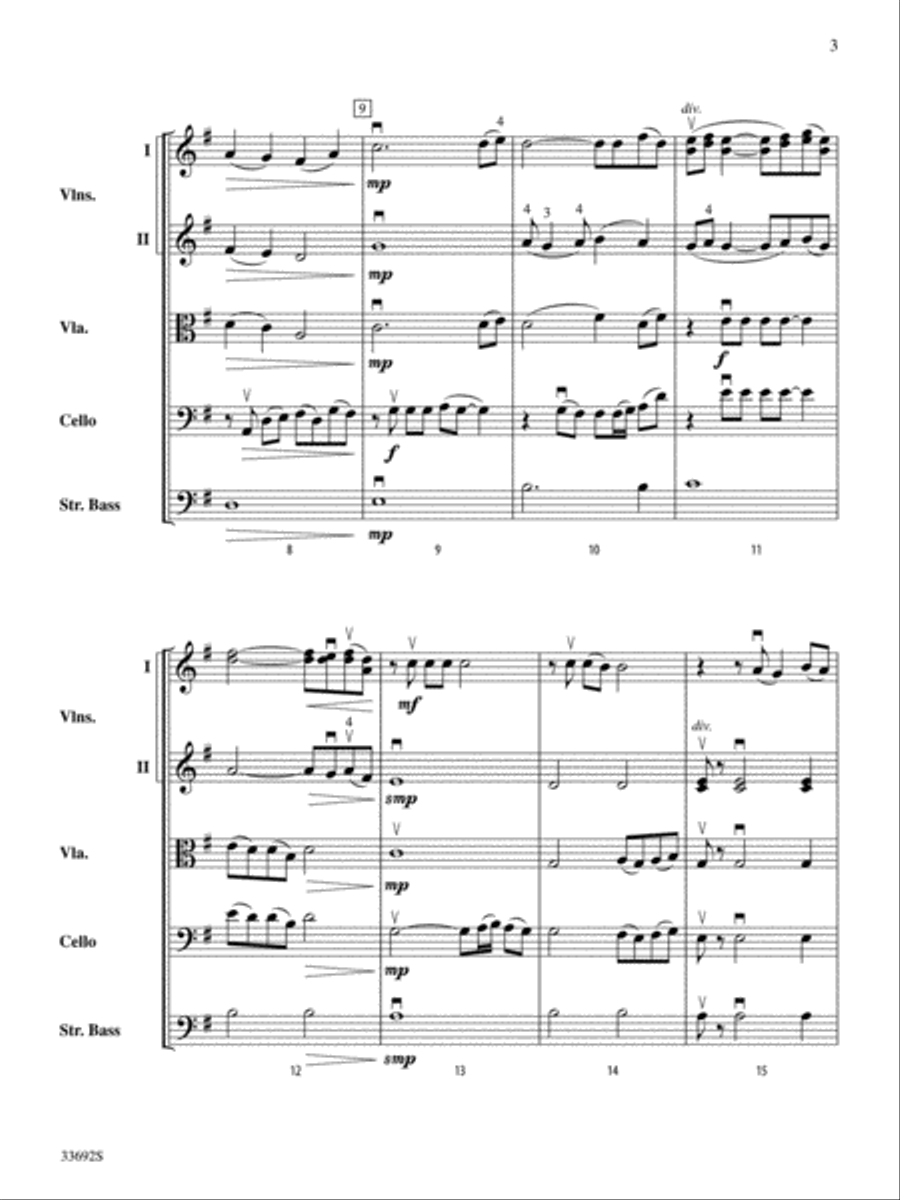 Out Here on My Own (from the Motion Picture Fame) String Orchestra scores gallery preview page 3