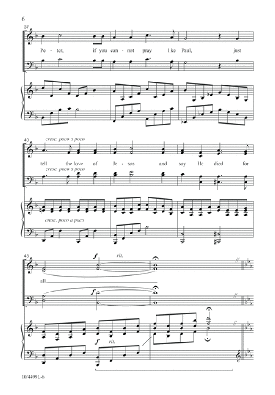 There Is a Balm in Gilead 4-Part scores gallery preview page 6