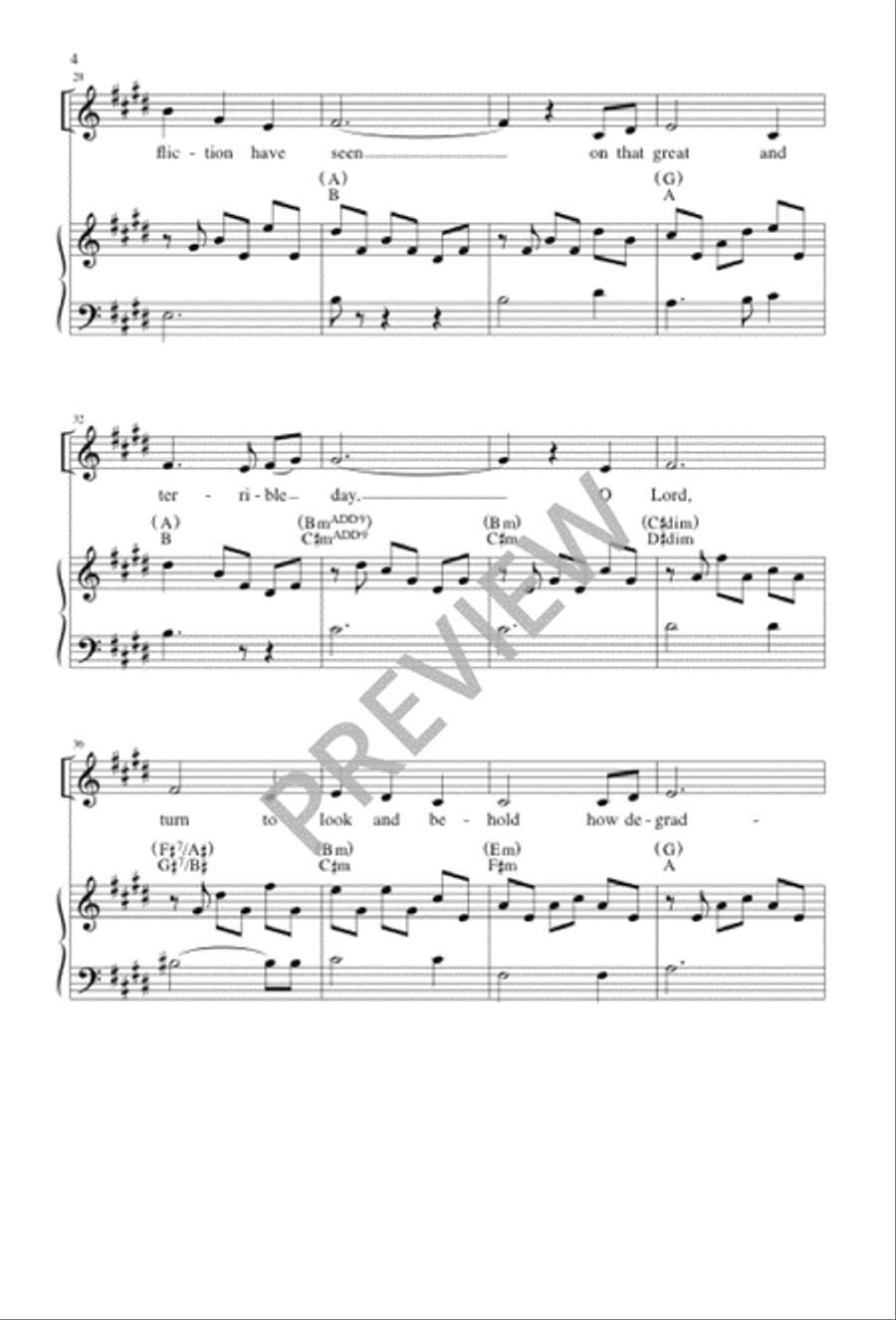 Lamentation 4-Part scores gallery preview page 3