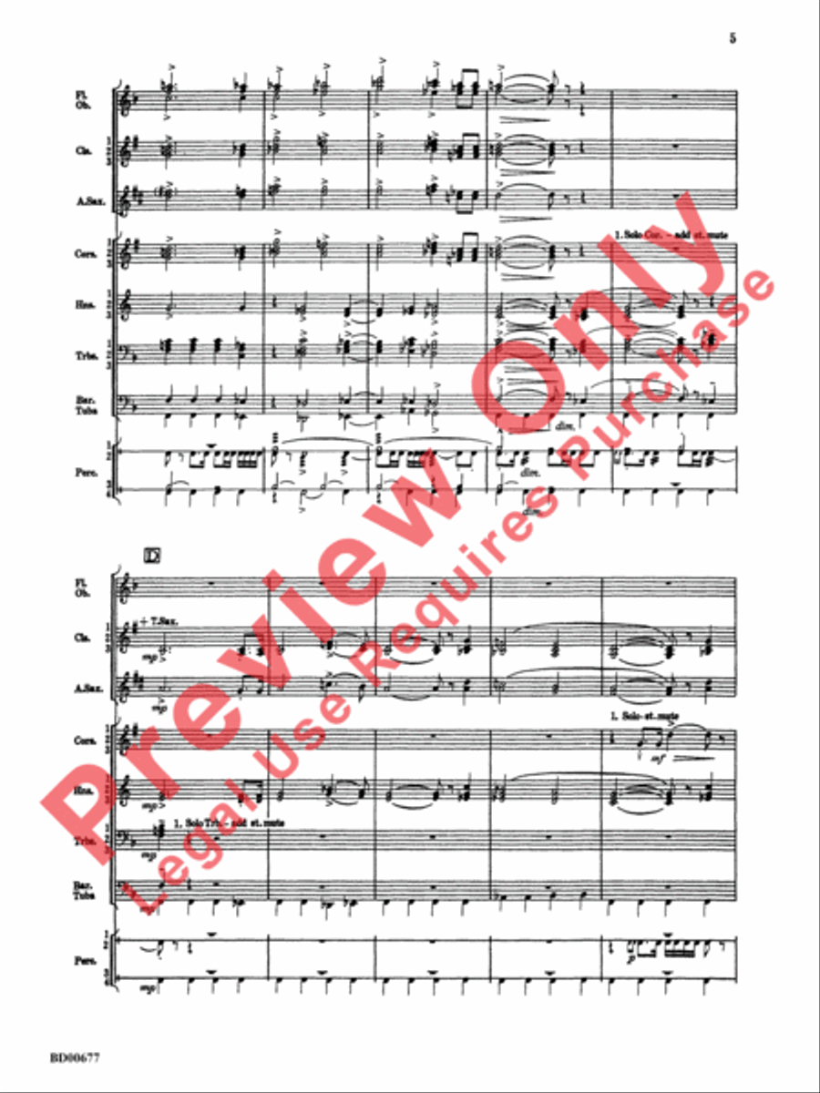 Brookshire Suite Concert Band scores gallery preview page 6