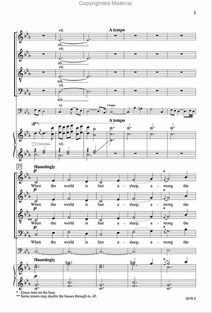 The Dream Ship - SATB Octavo 4-Part scores gallery preview page 4
