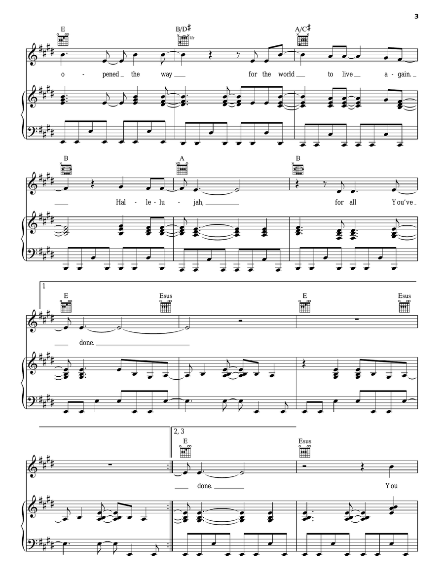 For All You've Done Acoustic Guitar scores gallery preview page 3