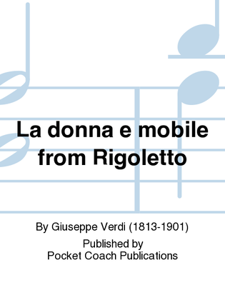 Book cover for La donna e mobile from Rigoletto