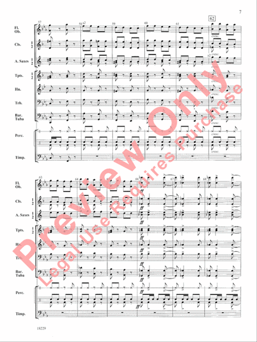 Russian Sailor's Dance (from The Red Poppy) Concert Band scores gallery preview page 8