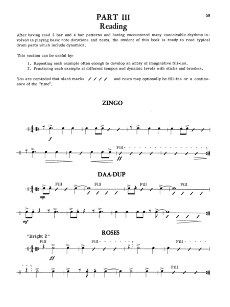 Drumset Reading Percussion scores gallery preview page 7