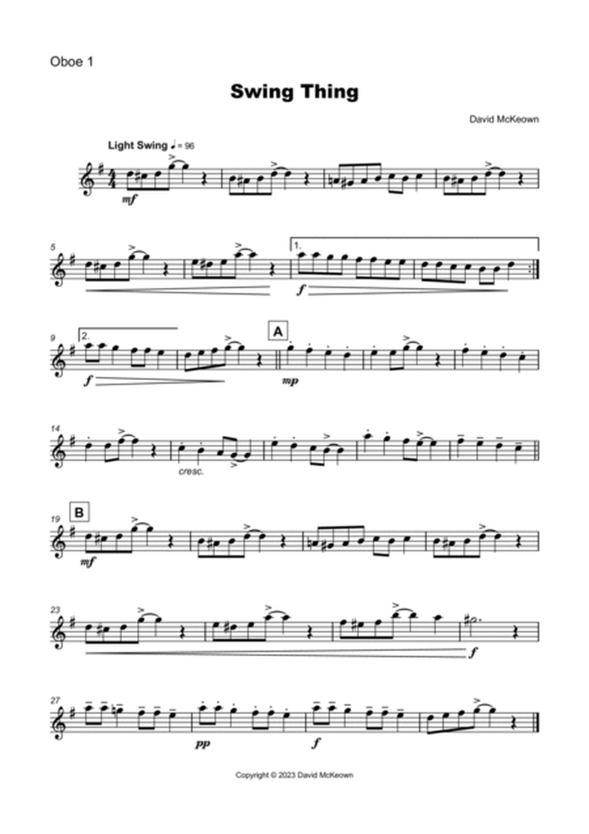 Swing Thing, a jazz piece for Double Reed Trio