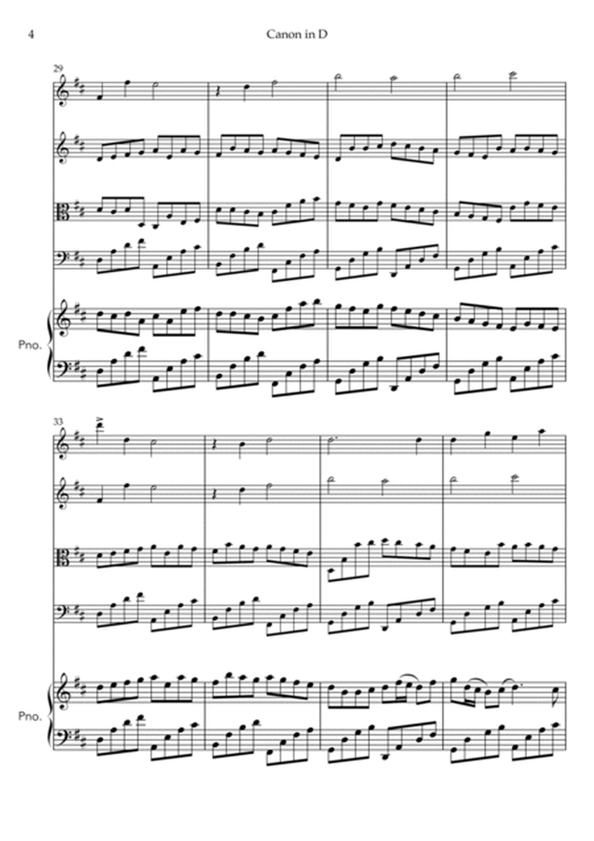 Canon In D (for String Quartet with Piano) image number null