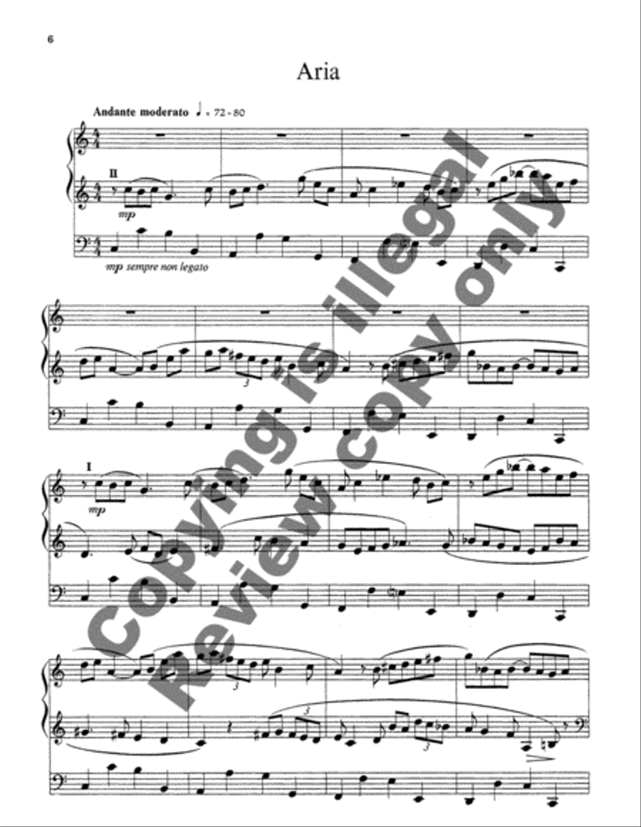 Fantasie, Aria and Fugue Organ scores gallery preview page 8
