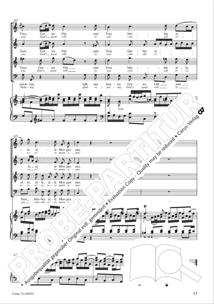 Lord God, thy praise we sing (Herr Gott, dich loben wir) ATB scores gallery preview page 16
