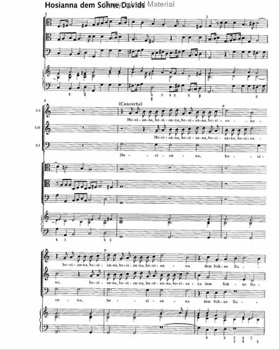 O hosanna, thou Son of David (Hosianna dem Sohne Davids) TTB scores gallery preview page 2