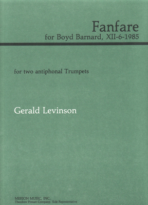 Fanfare For Boyd Barnard, Xii-6-1985