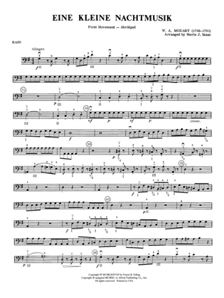 Eine Kleine Nachtmusik, 1st Movement: String Bass