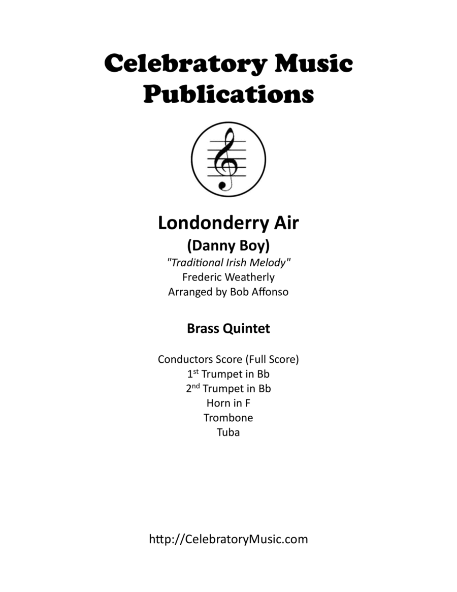 Londonderry Air Londonderry Air Brass Quintet scores gallery preview page 1