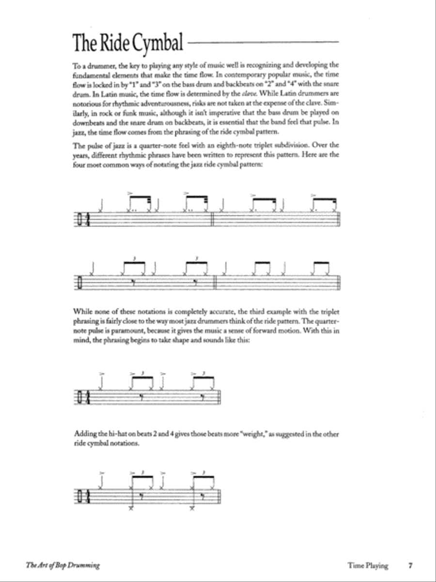 The Art of Bop Drumming Drum Set scores gallery preview page 6