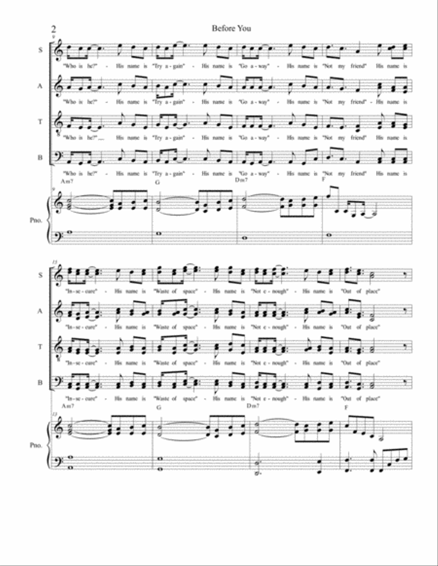 Before You 4-Part scores gallery preview page 2