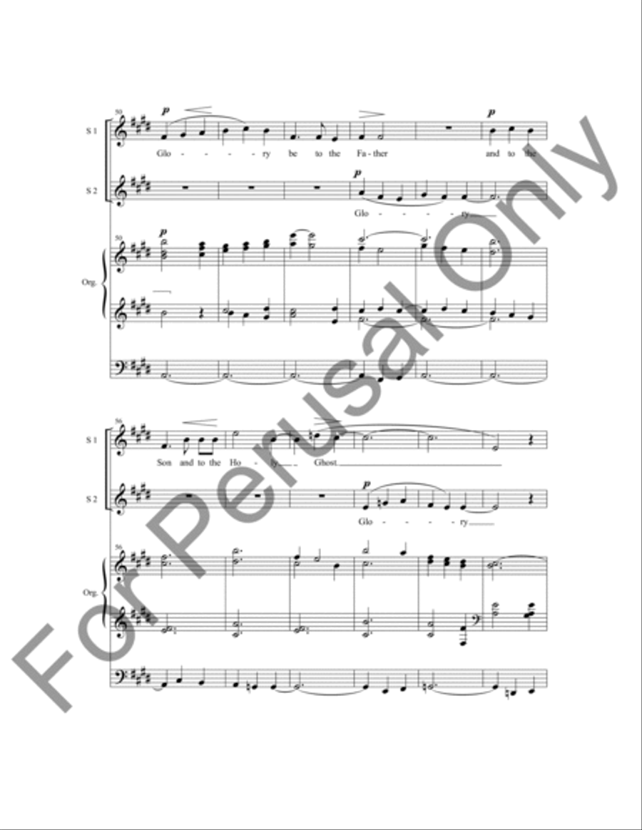 Magnificat and Nunc Dimittis in E SSA scores gallery preview page 18
