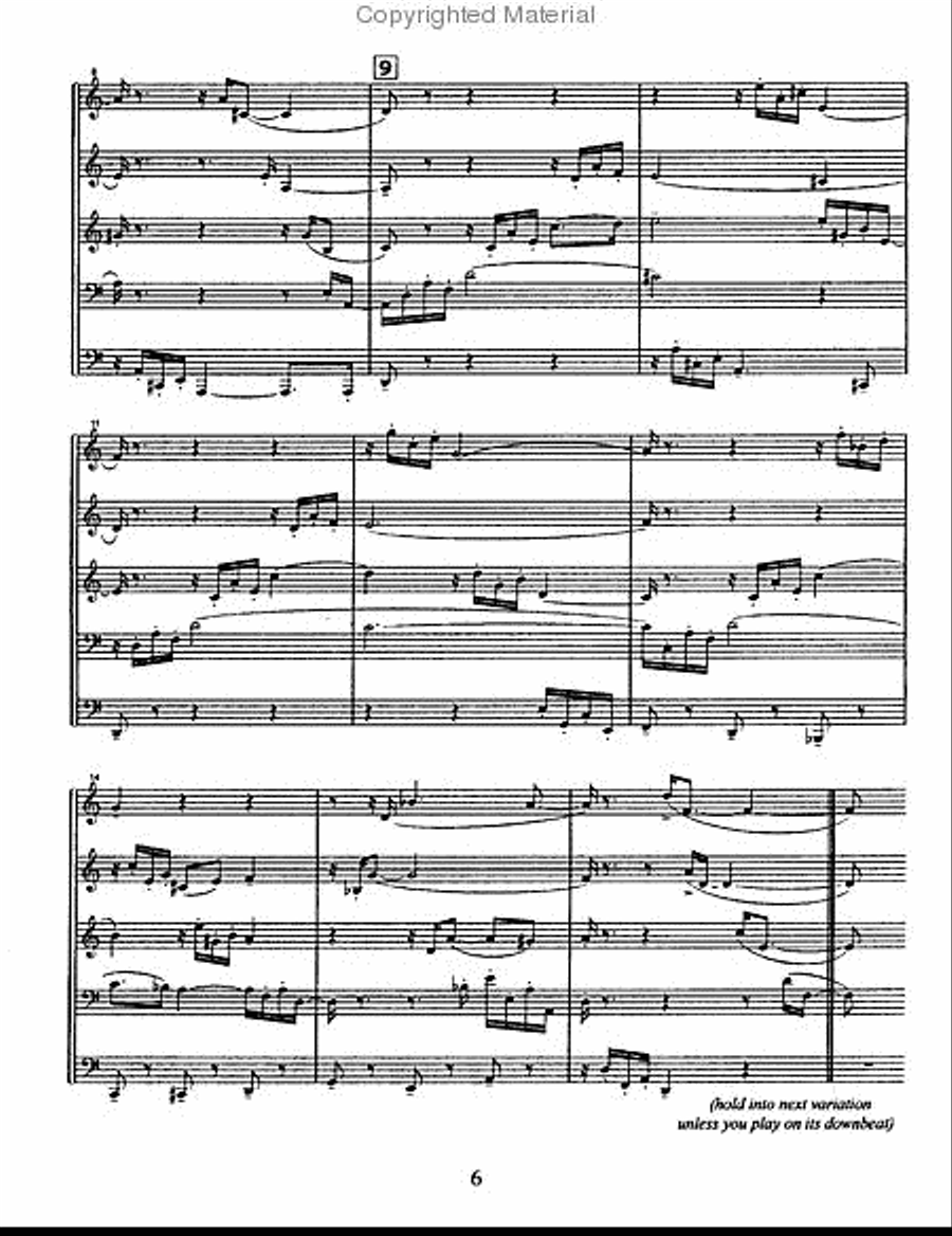 Foliations Brass Quintet scores gallery preview page 8