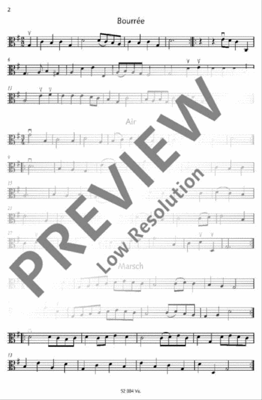 Suite G major Cello scores gallery preview page 19