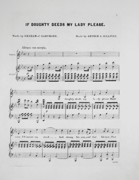 If Doughty Deeds My Lady Please. Song