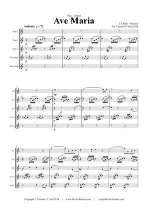 Ave Maria - Bach/Gounot - Flute Quintet