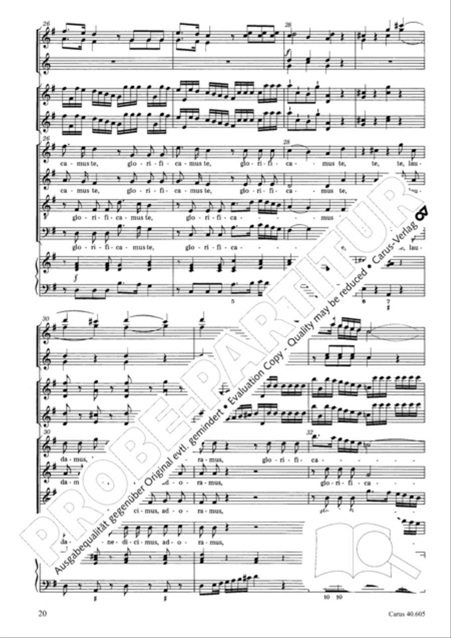 Nikolai Mass (Missa Sancti Nicolai) 4-Part scores gallery preview page 21