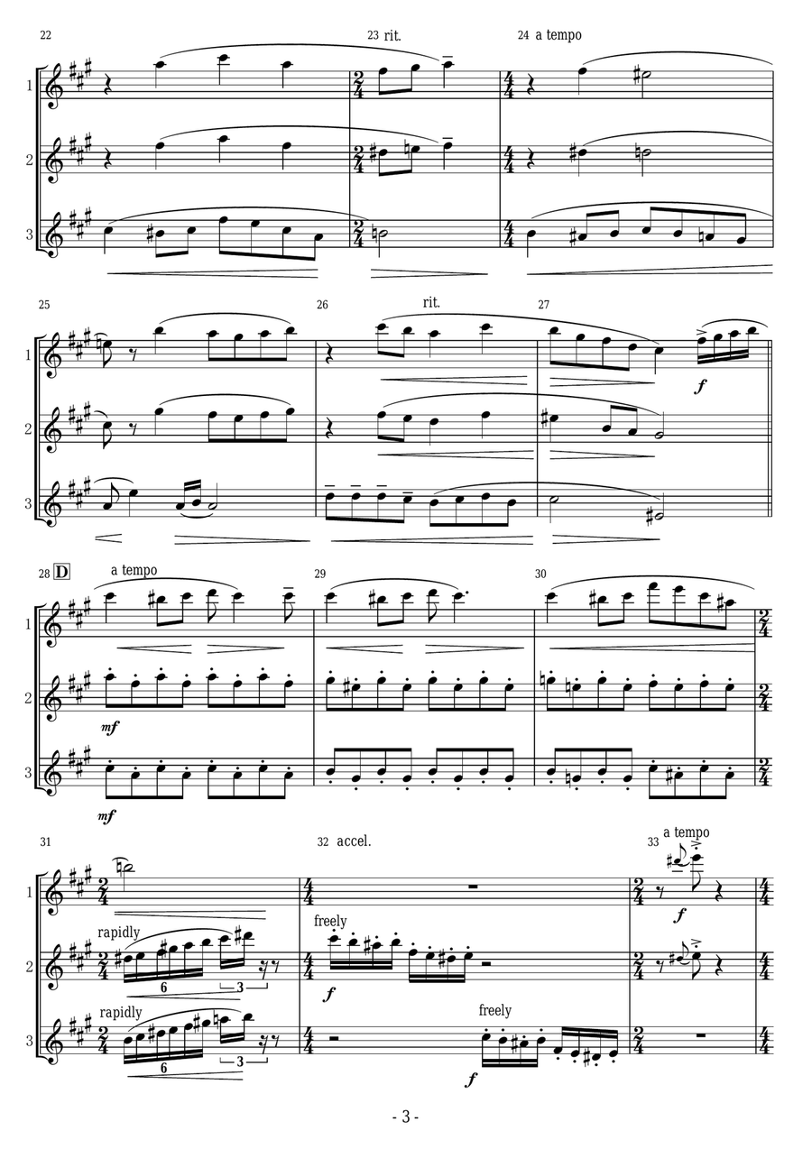 Be Our Guest Woodwind Trio scores gallery preview page 3