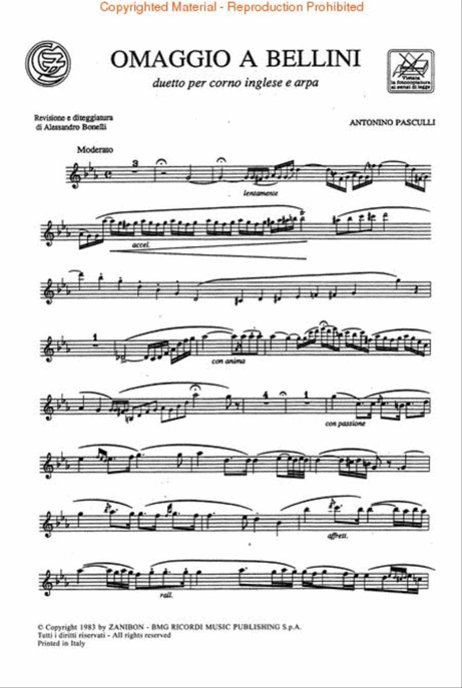 Omaggio a bellini English Horn scores gallery preview page 4