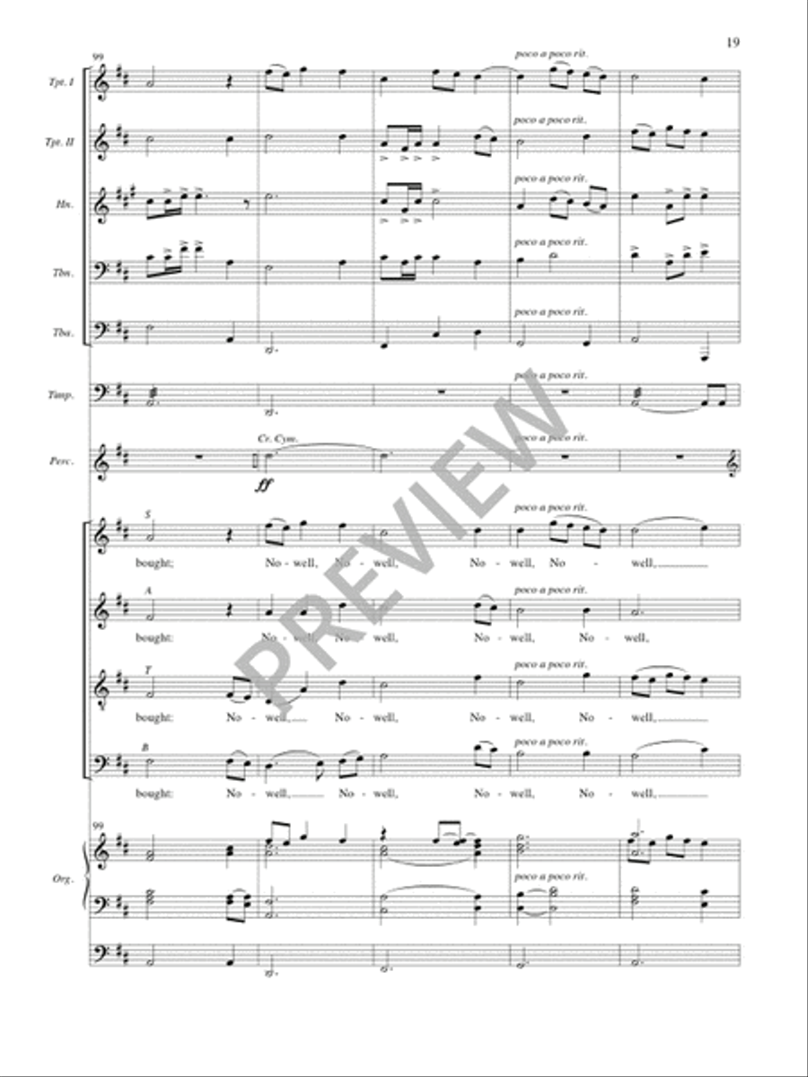 Festival First Nowell - Full Score and Parts 4-Part scores gallery preview page 20