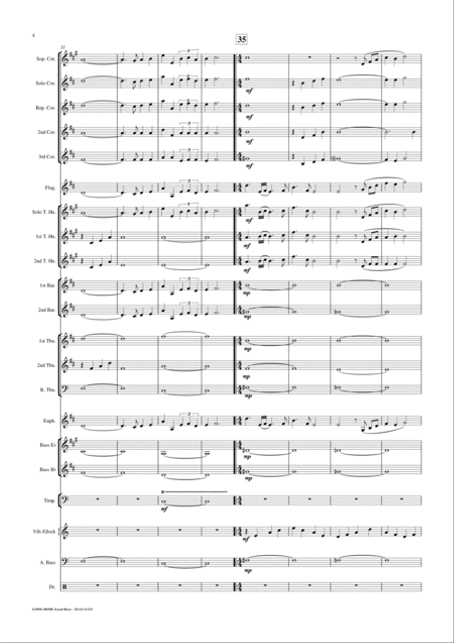 Going Home Brass Ensemble scores gallery preview page 5