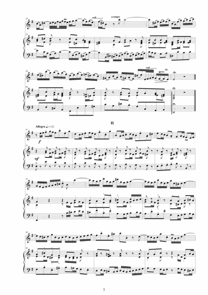 Bach - Violin Sonata in E minor BWV 1034r for Violin and Harpsichord or Piano image number null