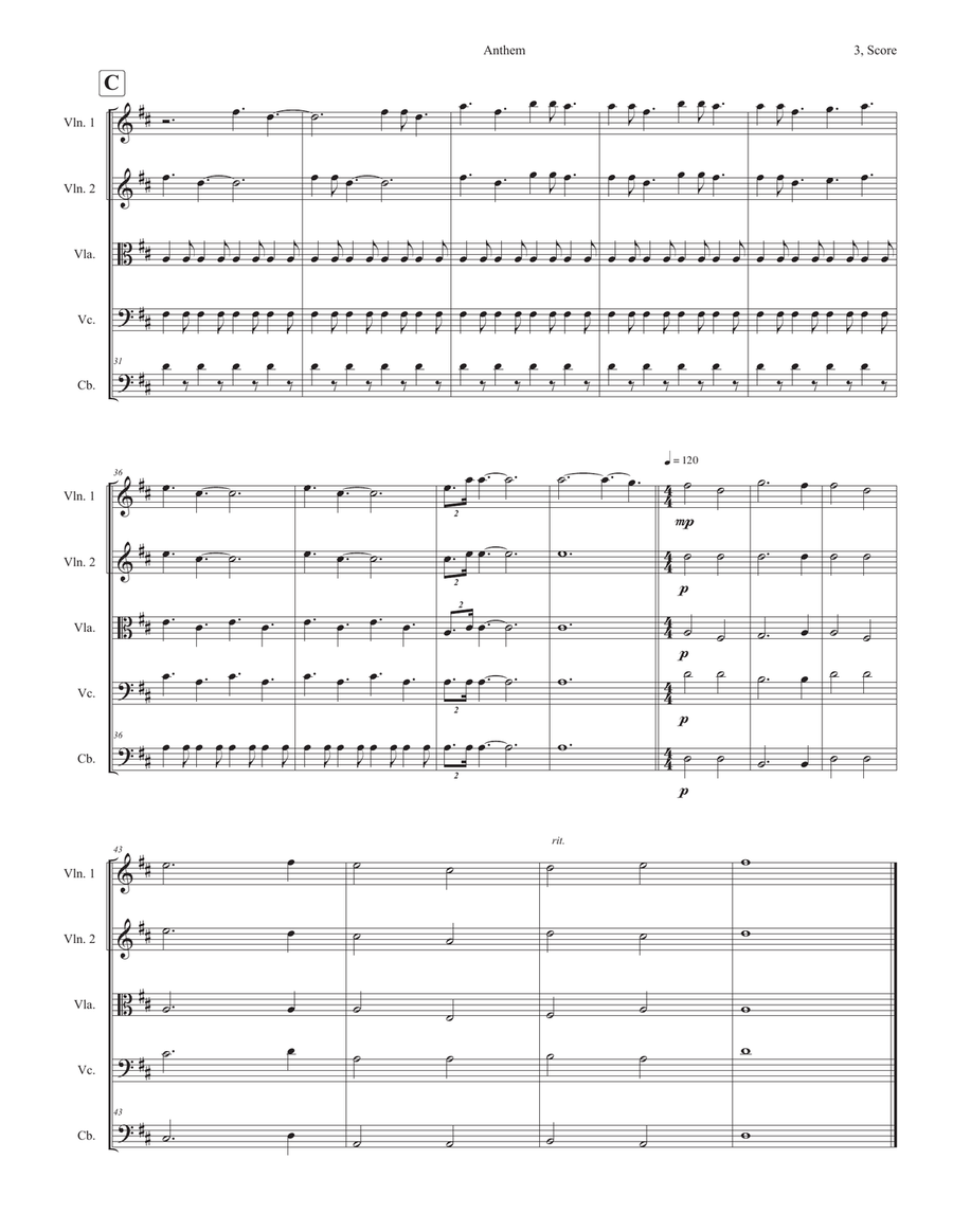 Anthem String Orchestra scores gallery preview page 3