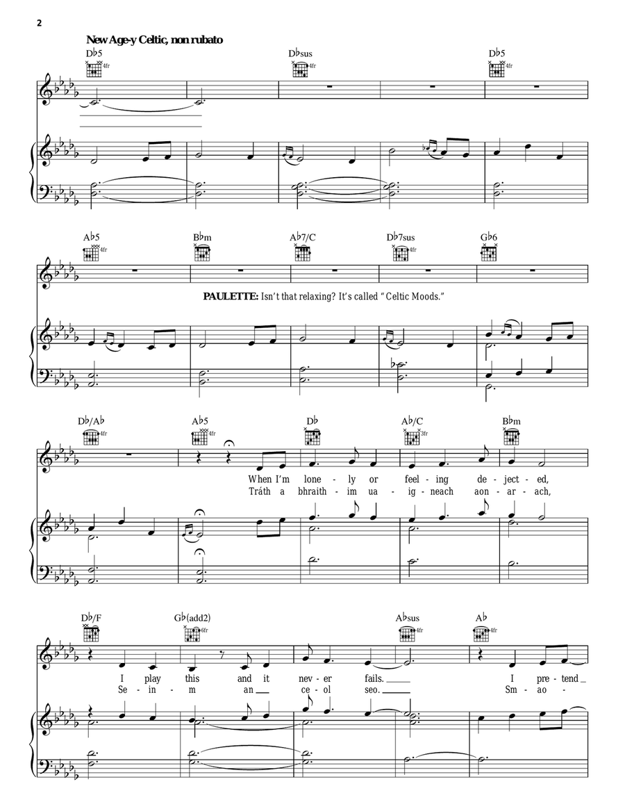 Ireland Piano, Vocal, Guitar scores gallery preview page 2
