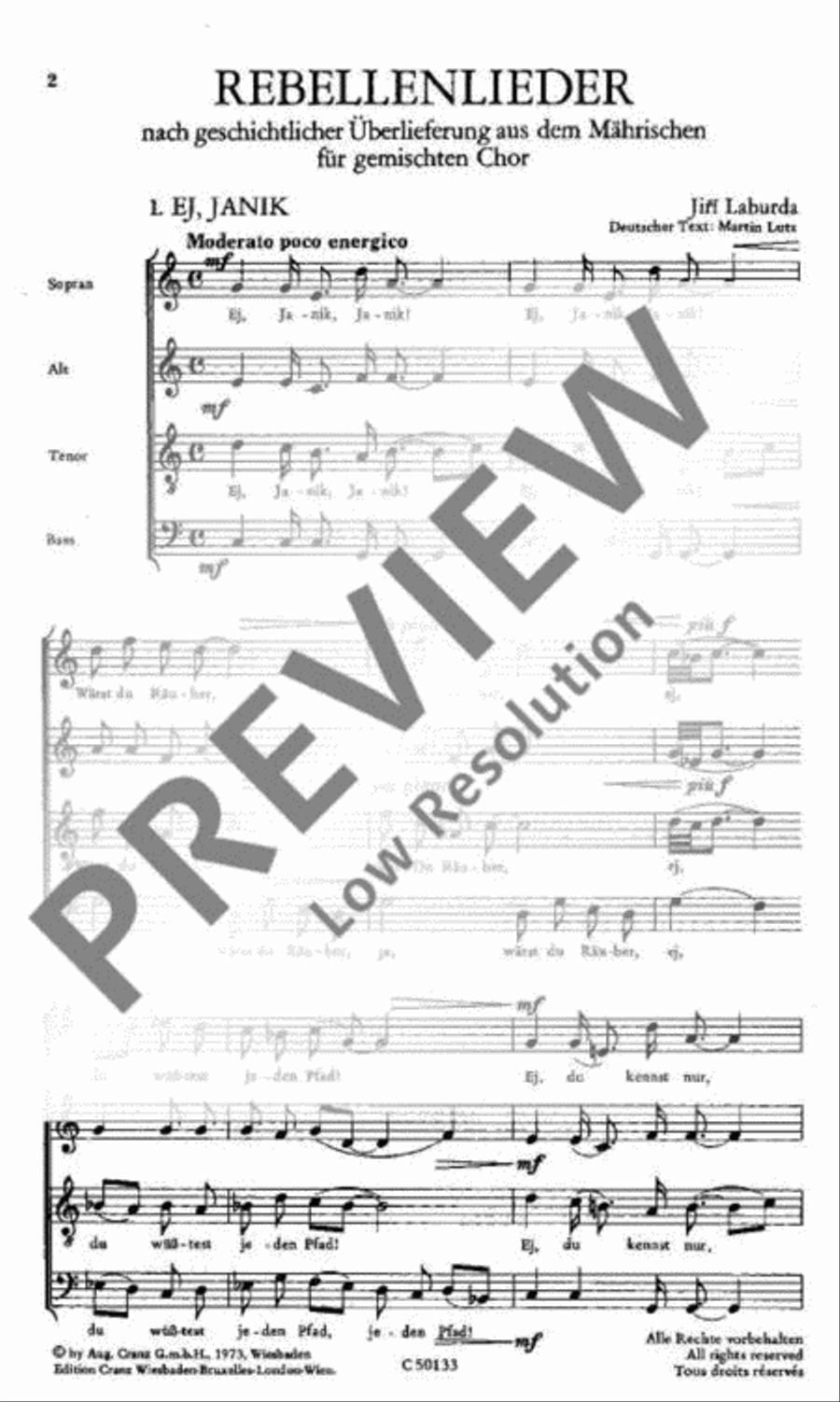 Rebellenlieder 4-Part scores gallery preview page 2