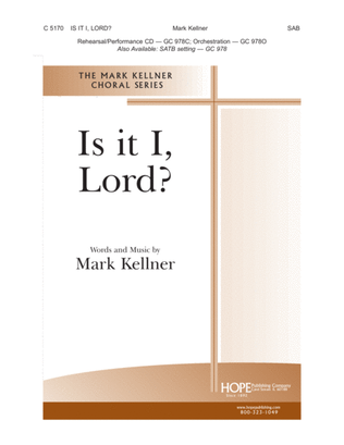 Book cover for Is It I, Lord?