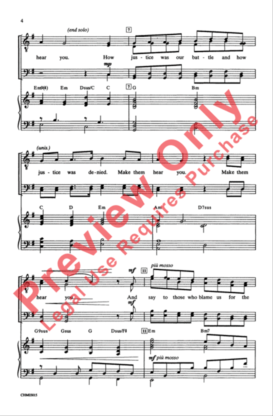 Make Them Hear You Make Them Hear You Men's Choir scores gallery preview page 3