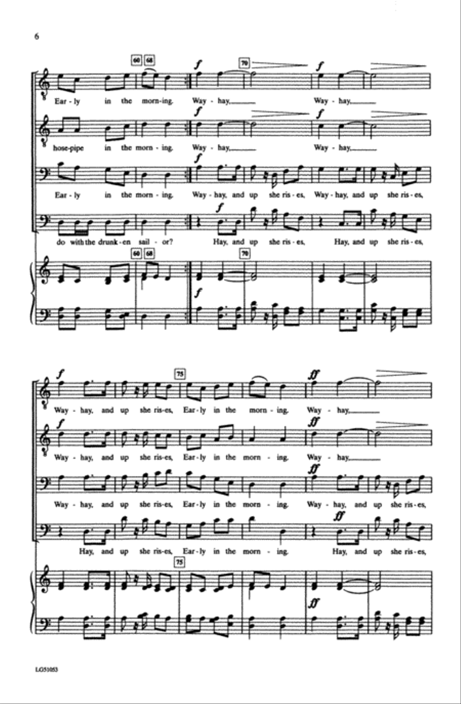 What Shall We Do with the Drunken Sailor Choir scores gallery preview page 5